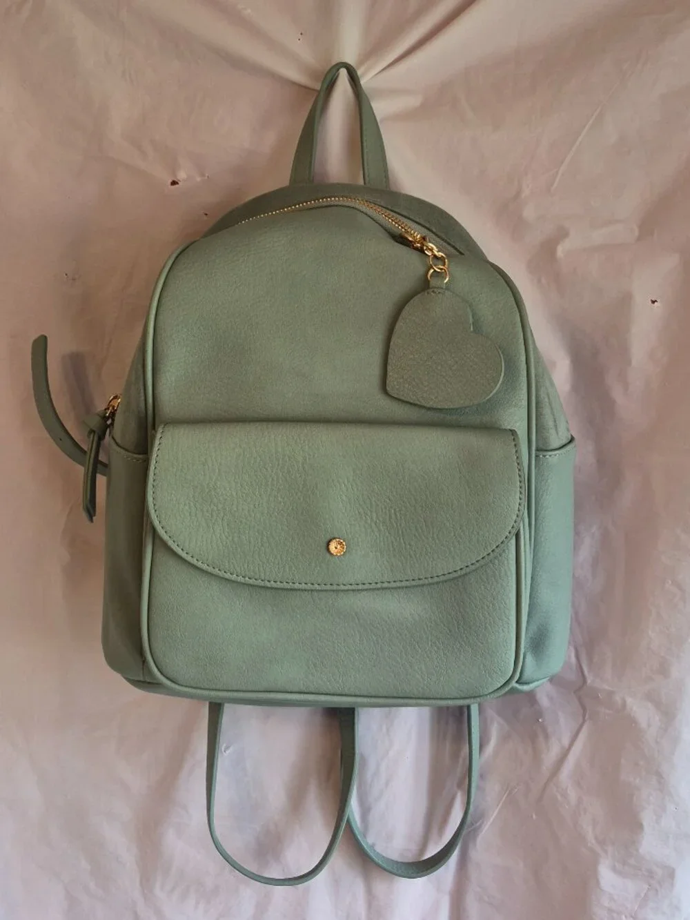 Lauren Conrad LC Faux Leather Mint Green Mini Backpack Purse